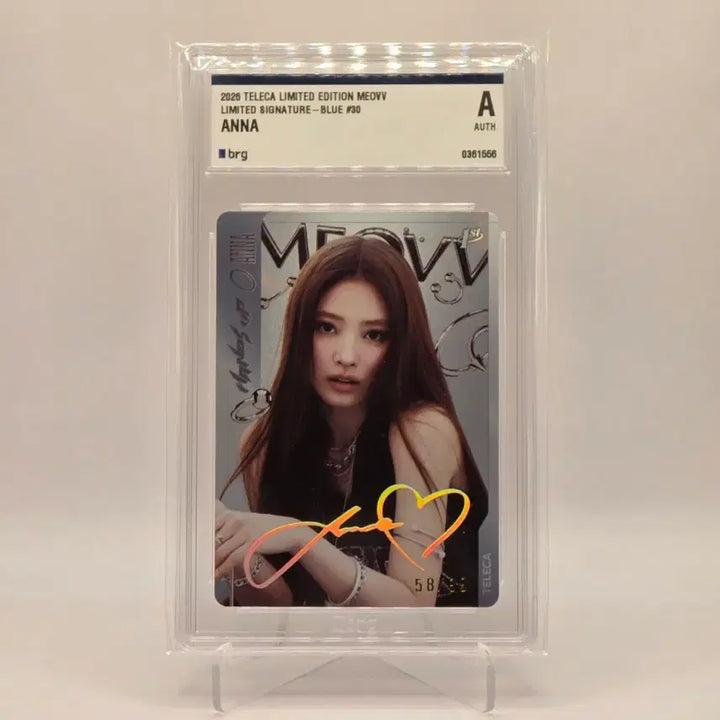 [BUNJANG] MEOVV Anna 99 Limited Edition Signed Autograph Graded Card / 테레카 미야오(MEOVV) 안나 99한정 인쇄 싸인 오토 등급카드