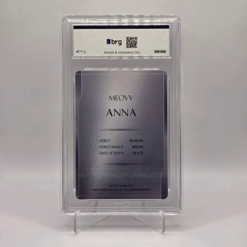 [BUNJANG] MEOVV Anna 99 Limited Edition Signed Autograph Graded Card / 테레카 미야오(MEOVV) 안나 99한정 인쇄 싸인 오토 등급카드