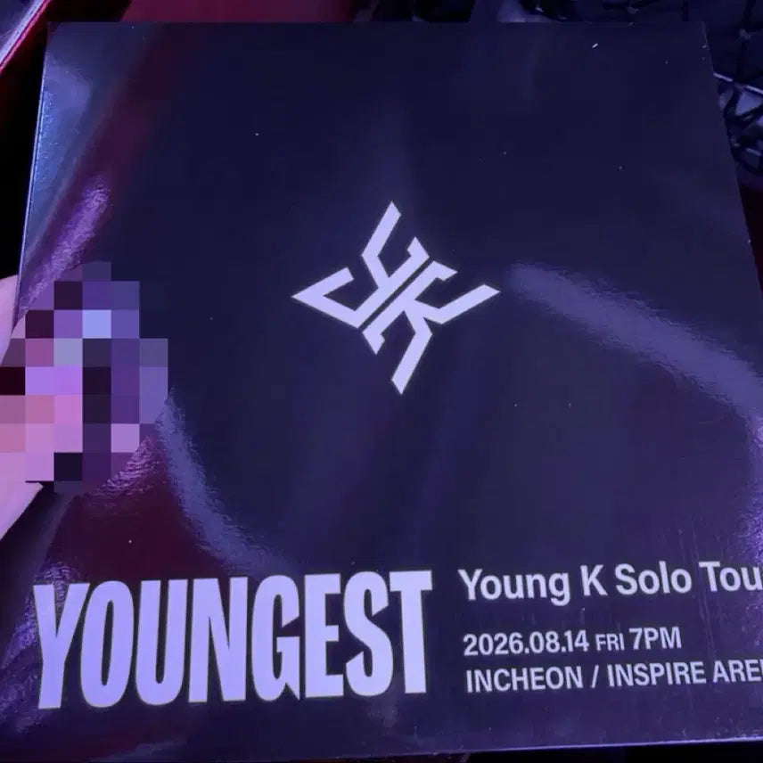 [BUNJANG] Young K Youngest Solo Concert First Day Entry Photocard / 영케이 영기스트 입장포카