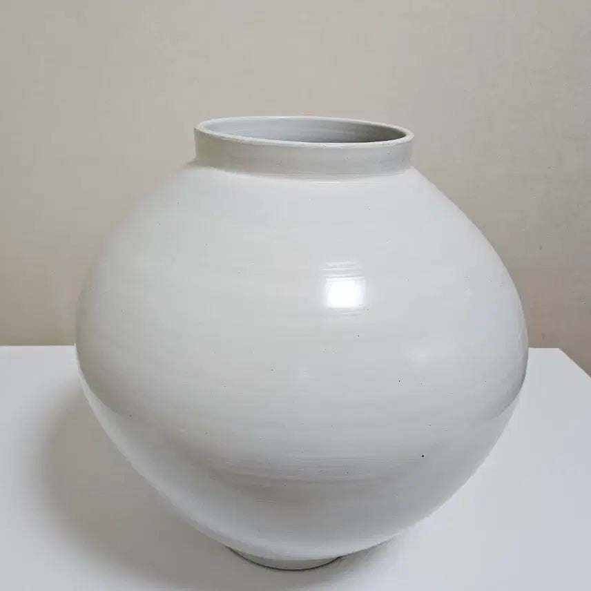 [BUNJANG] Matte Large Moon Jar (40cm) / 무광 대형 달항아리 3번  (40cm) / 미사용 새상품