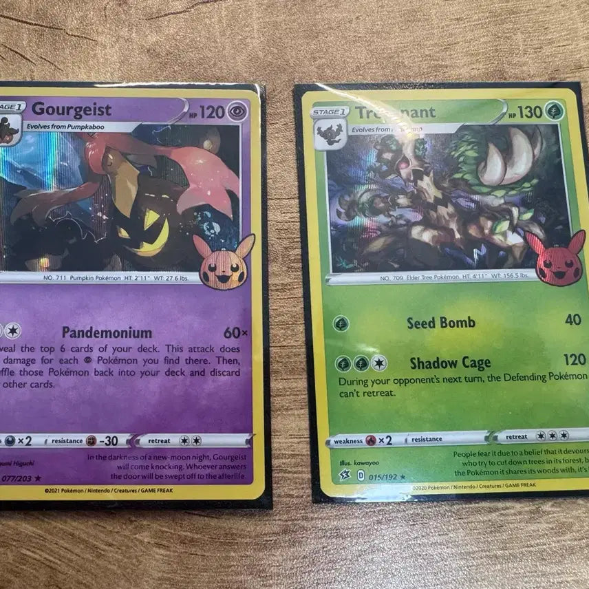 [BUNJANG] 2022 Halloween Rare Pokemon Cards (4 Cards) / 2022 할로윈 레어 포켓몬카드 4장