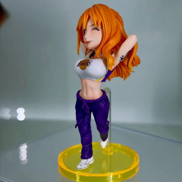 [BUNJANG] One Piece Resin World Collectable YZ Studio Nami Cheerleader Figure / 원피스 레진 월콜 Yz 스튜디오 나미 NBA 레이커스 치어리더