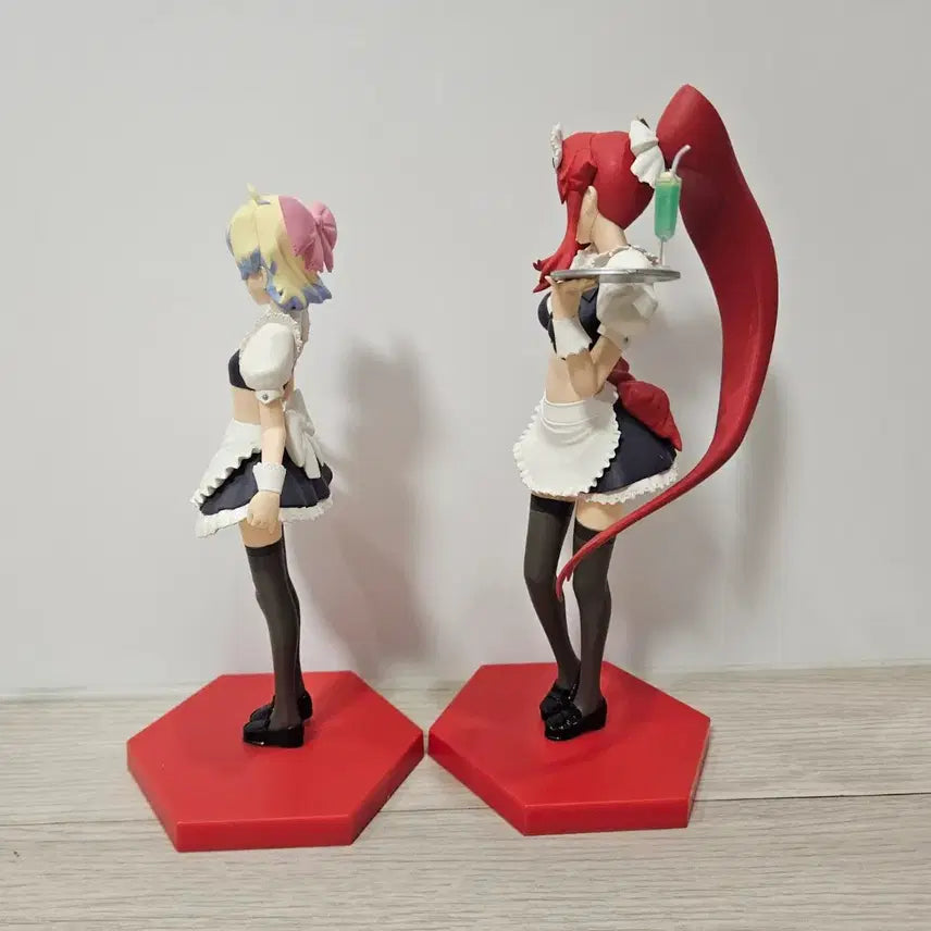 [BUNJANG] Gurren Lagann Nia &amp; Yoko Maid Figure Bundle Set / 그렌라간 니아 요코 메이드 피규어 일괄