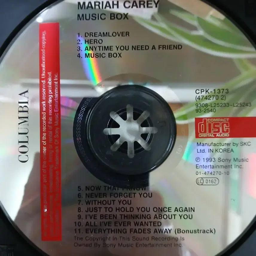 [BUNJANG] Mariah Carey Music Box CD / 머라이어 캐리 MUSIC BOX CD