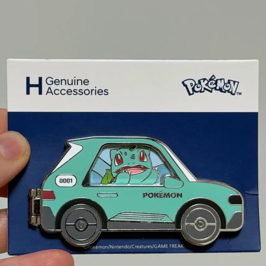 [BUNJANG] Hyundai Motors Pokemon Metal Pin Badge Bulbasaur / 현대자동차 포켓몬 메탈 핀뱃지 이상해씨