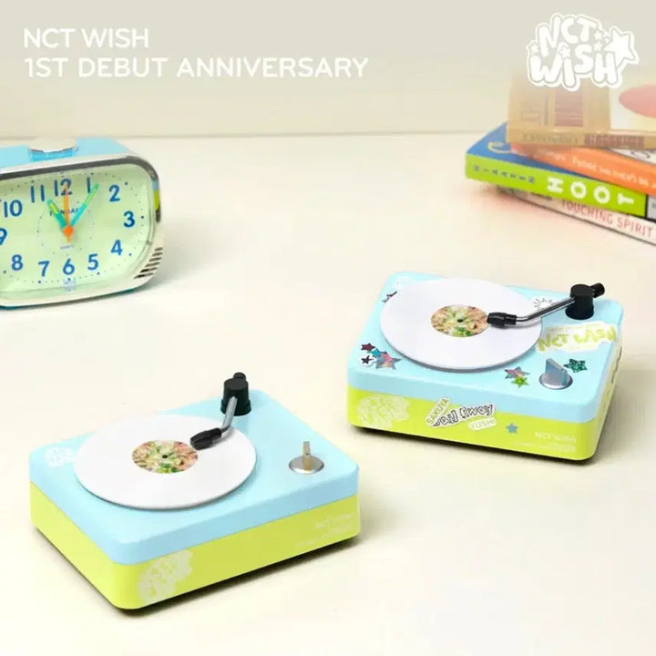 [BUNJANG] NCT WISH 1st Anniversary Riku Turntable Bluetooth Speaker Set Photocard / NCT WISH 1주년 턴테이블 블루투스 스피커 세트 리쿠ver