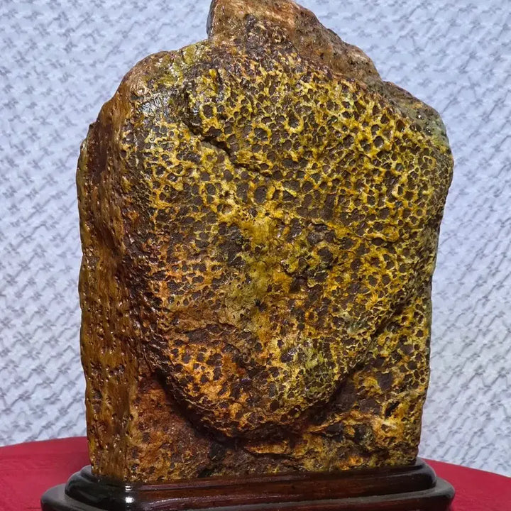 [BUNJANG] Sunchang Honeycomb Yellow Tiger Stripe Stone / 순창 벌집 황호피