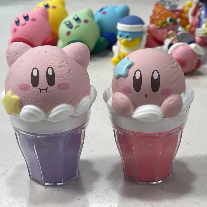 [BUNJANG] Kirby Ice Cream Cup Figure Set (2 Types) / [별의커비] 커비 아이스크림 컵 피규어 2종 일괄