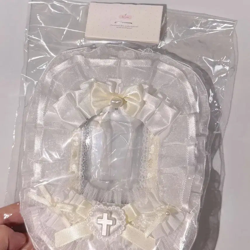 [BUNJANG] White Lace Handmade Photocard Holder / 화이트 레이스 탑꾸 탑로더 꾸미기 핸드메이드 포카홀더