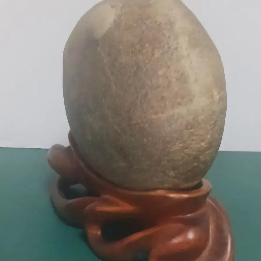 [BUNJANG] Namhangang/Wolseok Scholar Stone with Wooden Stand / 수석(남한강/월석)