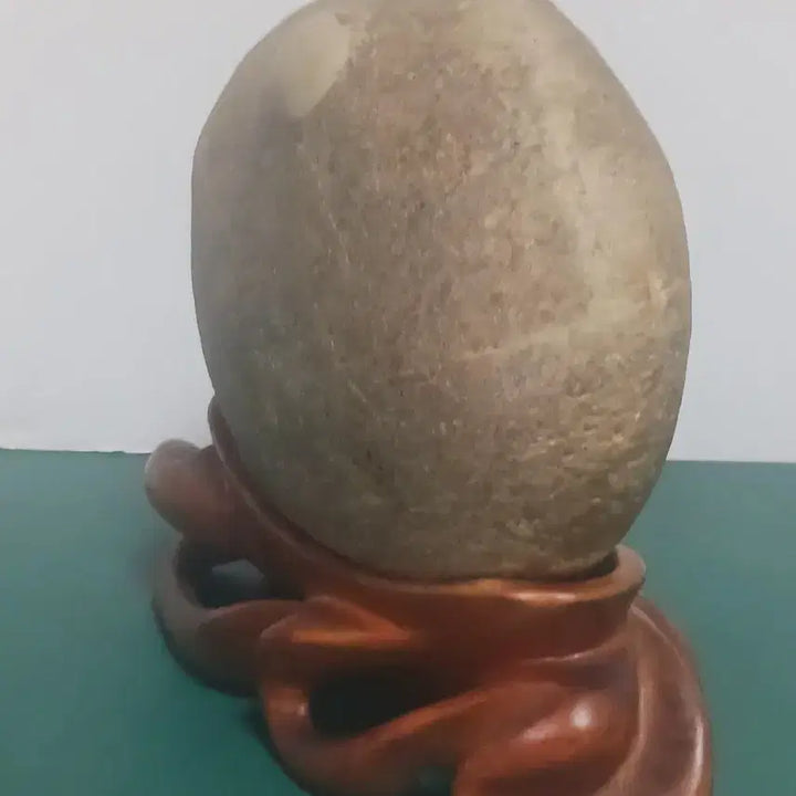 [BUNJANG] Namhangang/Wolseok Scholar Stone with Wooden Stand / 수석(남한강/월석)