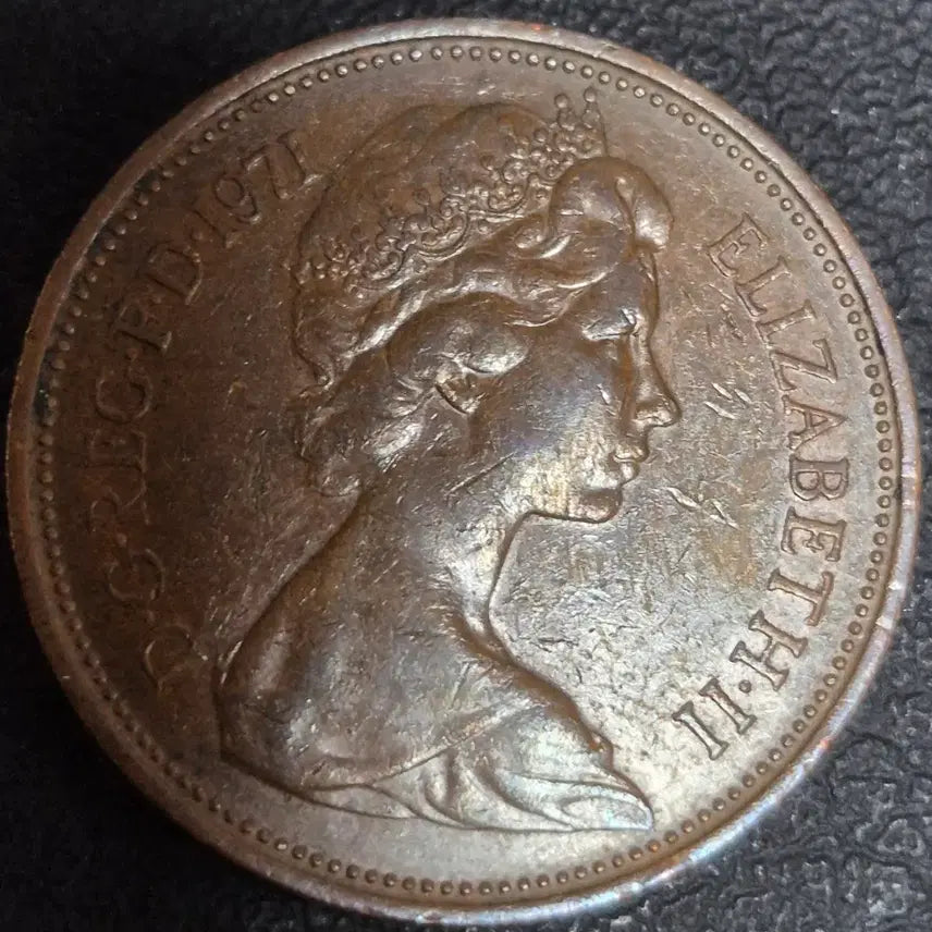 [BUNJANG] United Kingdom Queen Elizabeth II New Pence Coin Set (1971, 1977, 1978) / 영국 엘리자베스 2세 뉴펜스.1971/1977/1978년. 주화