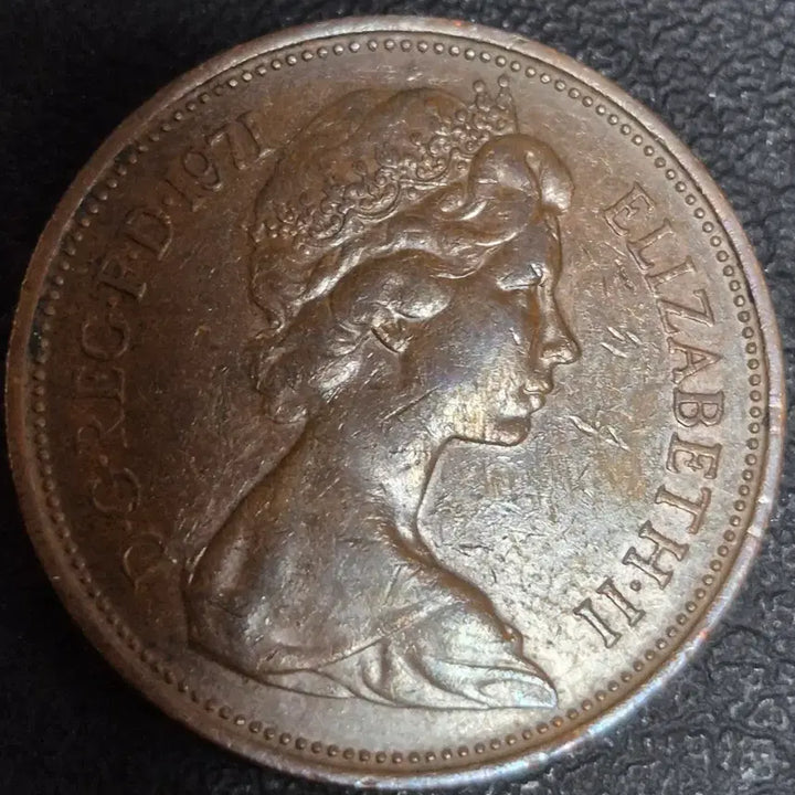 [BUNJANG] United Kingdom Queen Elizabeth II New Pence Coin Set (1971, 1977, 1978) / 영국 엘리자베스 2세 뉴펜스.1971/1977/1978년. 주화