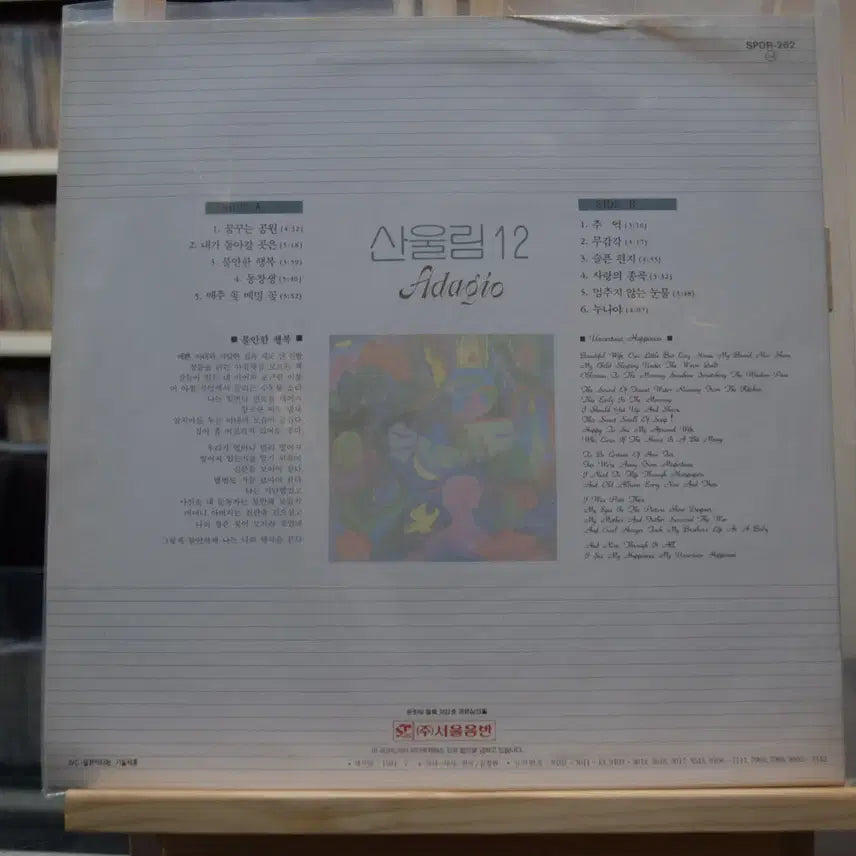 [BUNJANG] Sanullim 12th Album "Dreaming Park" Early Pressing LP (Mint Condition) / 산울림 12집 초반 민트 : 꿈꾸는 공원