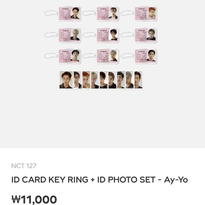 [BUNJANG] NCT 127 Ay-Yo Official Merchandise ID Card Keyring - Mark / 엔시티127 정규4집 리패키지 Ay-Yo 공식 굿즈 엠디 ID 카드 키링 마크