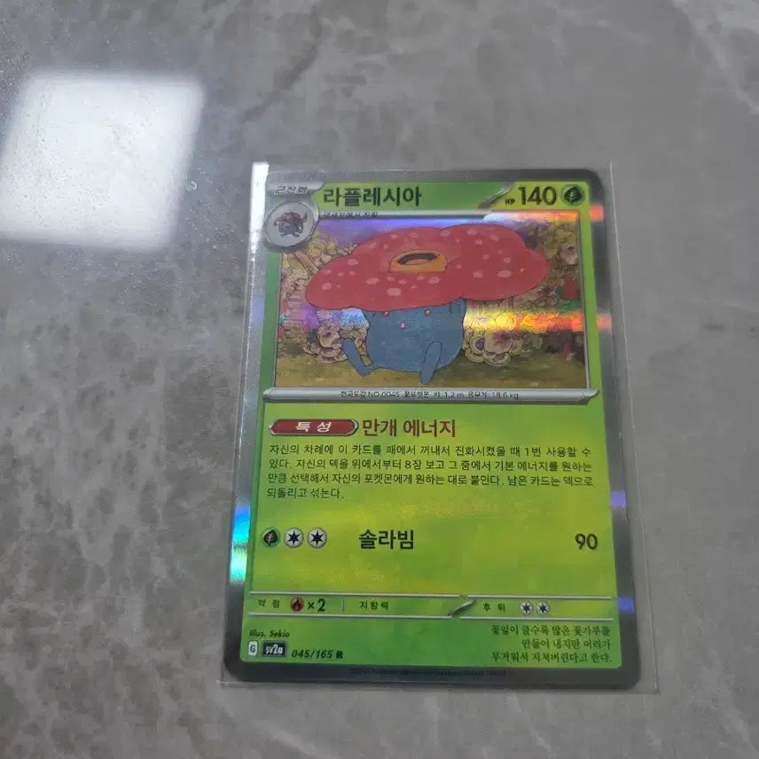 [BUNJANG] Pokemon Card Rafflesia R Holo / 포켓몬카드 라플레시아 r 홀로