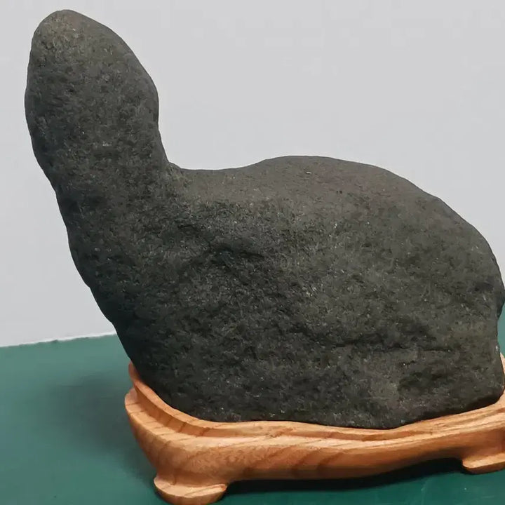 [BUNJANG] Natural Water-Formed Scholar Rock (Suiseki) with Wooden Stand / 수석(물형석)