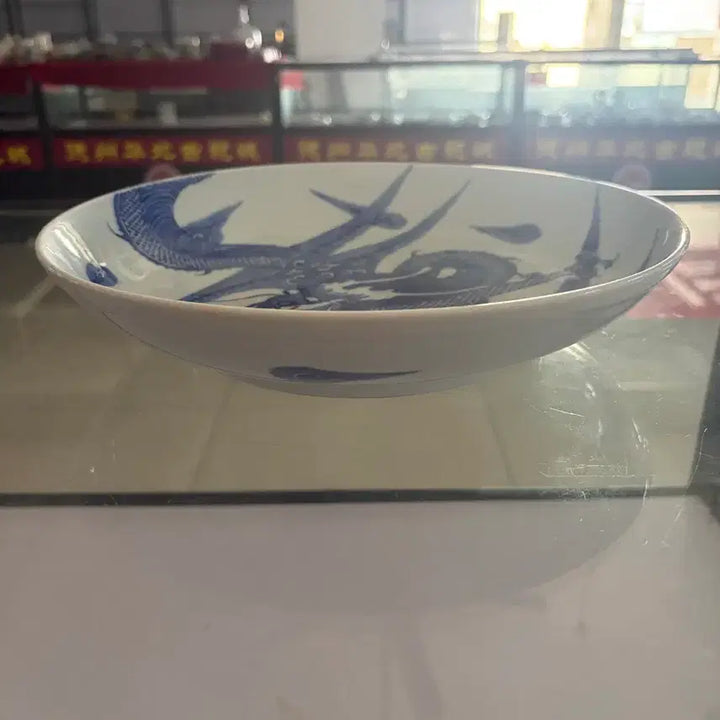 [BUNJANG] Authentic Qing Dynasty Blue and White Porcelain Vase with Dragon Motif / 진품 청건룡시대 청화(운송시간13일)