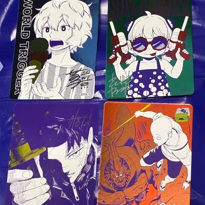 [BUNJANG] Shueisha Summer Comic Fair 2026 Limited Edition Signed Bonus Cards Bundle (Spy x Family, Kagurabachi, One-Punch Man, World Trigger) / 애니메이트 나츠코미 2026 한정판 싸인 특전 카드 (스파이패밀리, 카구라바치, 원펀맨, 월드트리거 일괄)