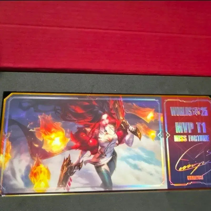 [BUNJANG] T1 2025 MVP Miss Fortune Acrylic Ticket / T1 2025 MVP 미스포츈 아크릴 티켓