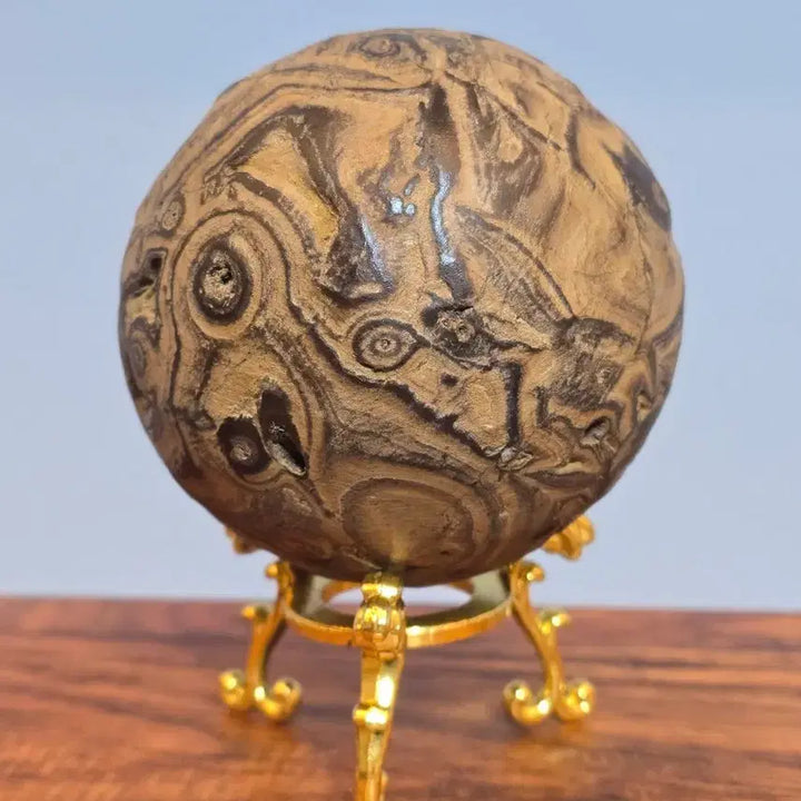 [BUNJANG] Copper Stone Sphere Mineral Stone / 26081502 좋은 기운을 주고 변화가 아름다운 구리석 구가공석 광물 수석 팝니다