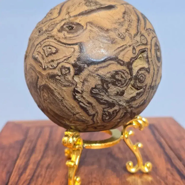 [BUNJANG] Copper Stone Sphere Mineral Stone / 26081502 좋은 기운을 주고 변화가 아름다운 구리석 구가공석 광물 수석 팝니다