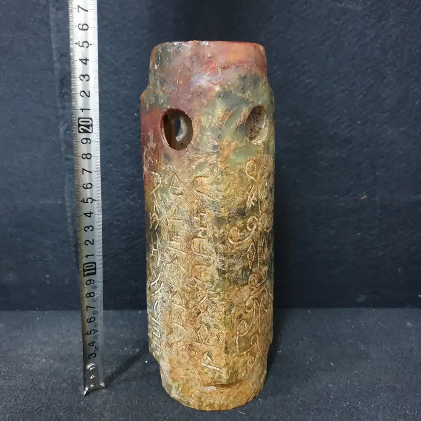 [BUNJANG] Hongshan Culture Jade Bi Disc / (수원만물)출토 홍산옥기 사각 옥종