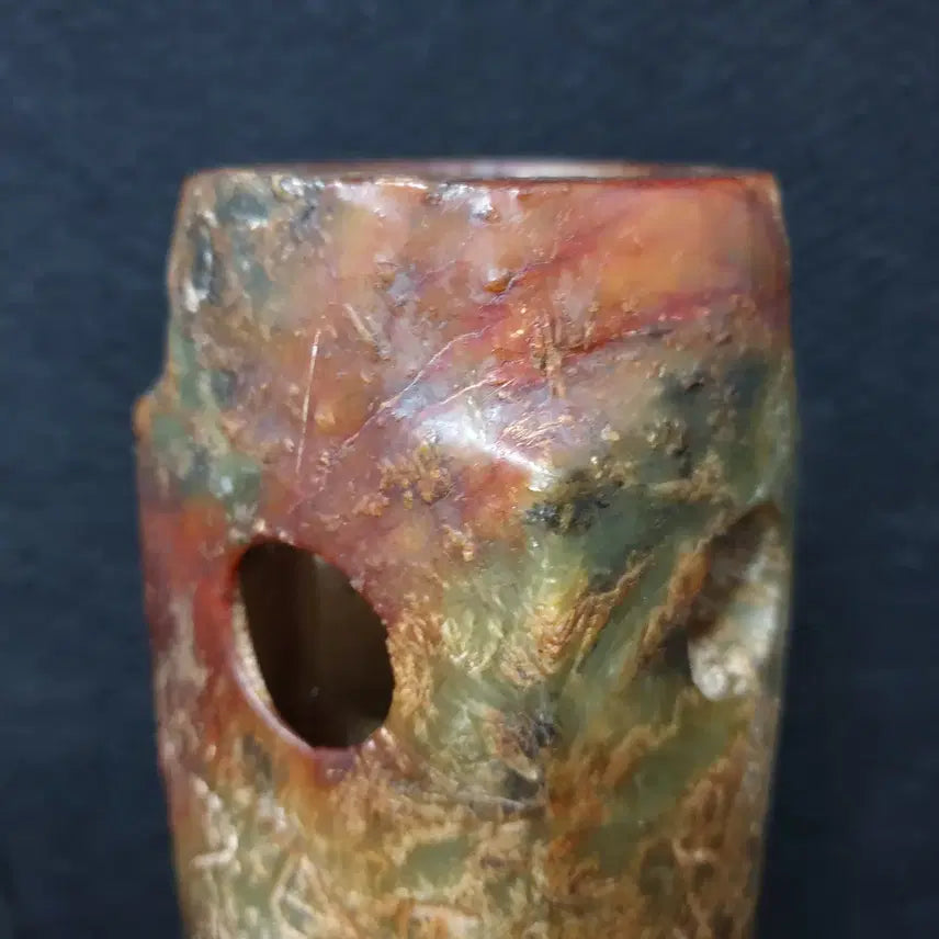 [BUNJANG] Hongshan Culture Jade Bi Disc / (수원만물)출토 홍산옥기 사각 옥종