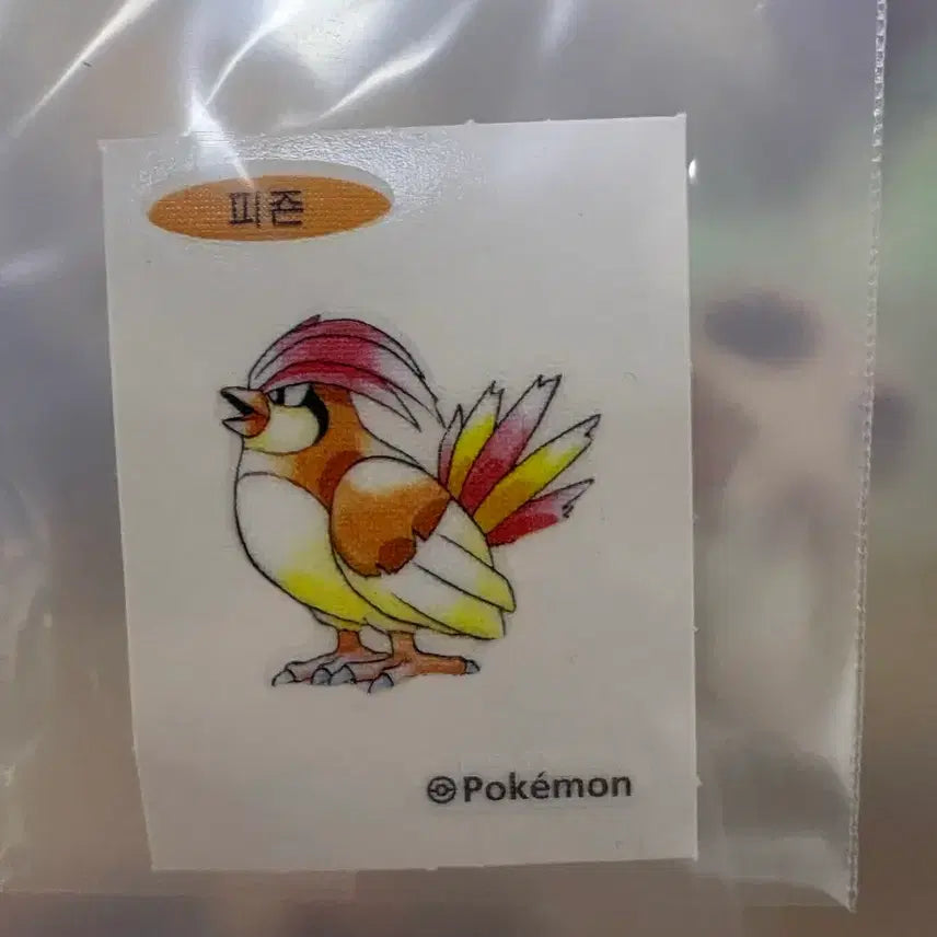 [BUNJANG] Pigeon Pokemon 30th Anniversary Special Ttibu Seal (Pokemon Bread) / 피죤 포켓몬 30주년 스페셜 띠부씰 (포켓몬스터 포켓몬 빵