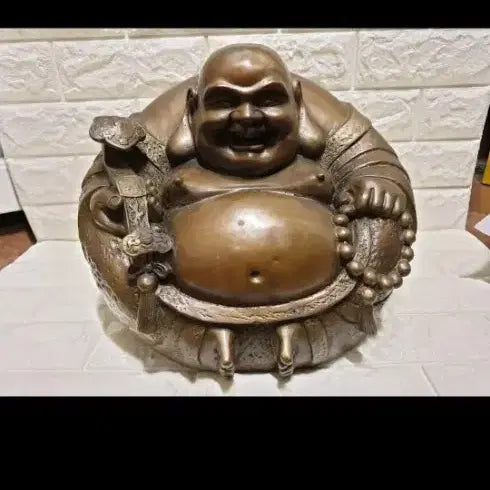 [BUNJANG] Bronze Buddha Statue Ornament / 청동 포대화상 장식품