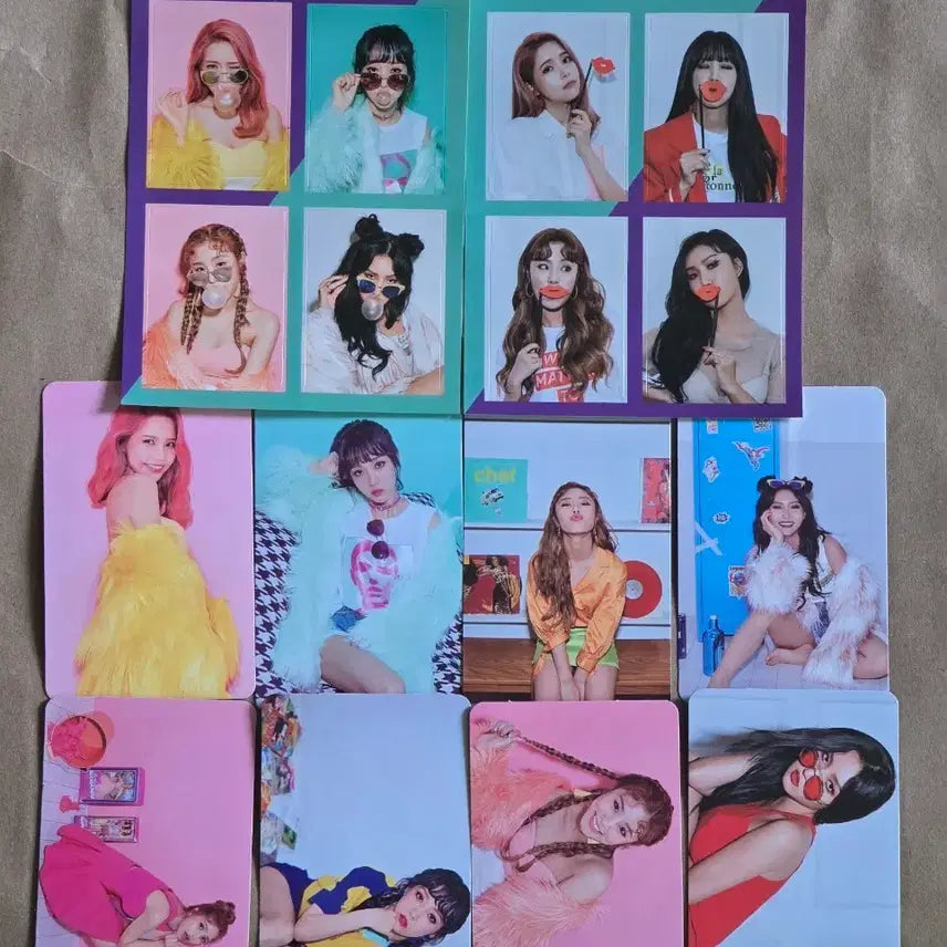[BUNJANG] MAMAMOO Purple Album Photocard Set (8 types) + POB Set (2 types) / 마마무 Purple 앨범 포토카드 8종, 특전 2종 세트 일괄