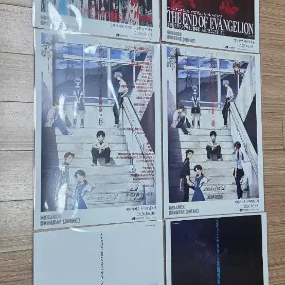 [BUNJANG] Evangelion Theatrical Version Poster 6-Set Bundle / 홍대기획전 에반게리온 극장판 포스터 6종 세트 일괄