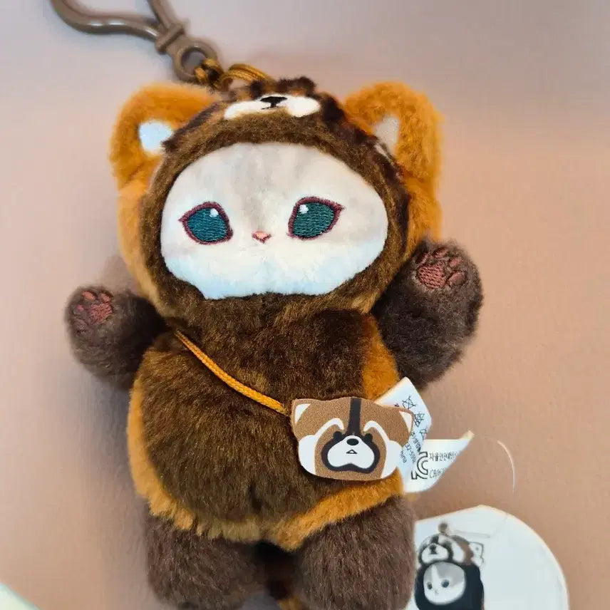 [BUNJANG] Moffsand Raccoon Plush Keychain / [새상품] 모프샌드 너구리 인형 키링