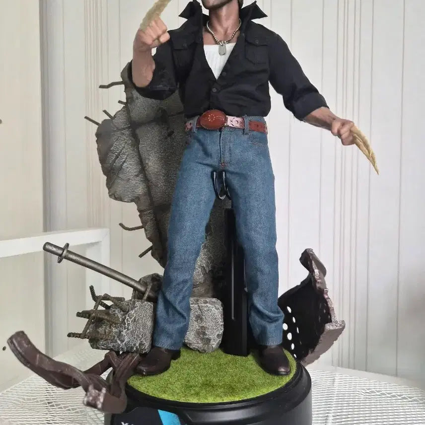 [BUNJANG] Hot Toys Wolverine Figure with Custom Dog Tag Necklace / 울버린 핫토이 피규어 (박스있음)and 커스텀 군번줄 목걸이