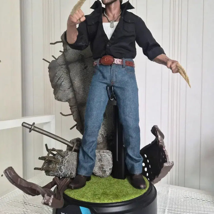 [BUNJANG] Hot Toys Wolverine Figure with Custom Dog Tag Necklace / 울버린 핫토이 피규어 (박스있음)and 커스텀 군번줄 목걸이