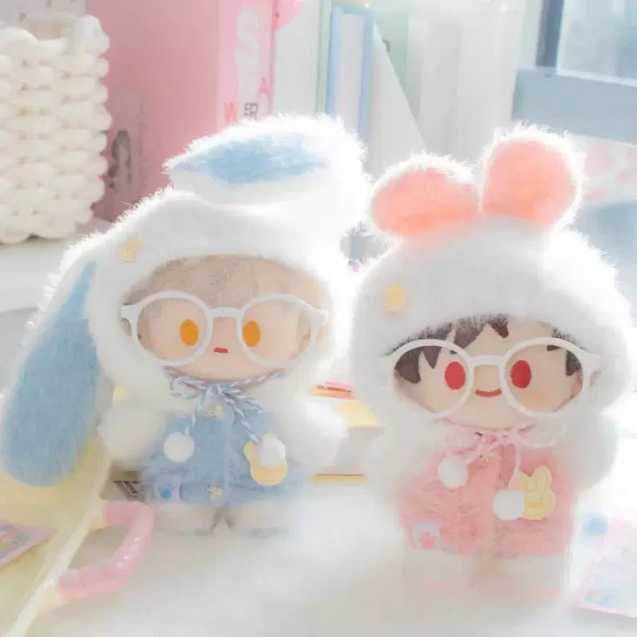 [BUNJANG] 10cm Plush Toy Outfit Bundle Set (Rabbit) / (일괄) 누이 털 토끼 인형 인형옷 의상 양도 판매 10cm 10깅