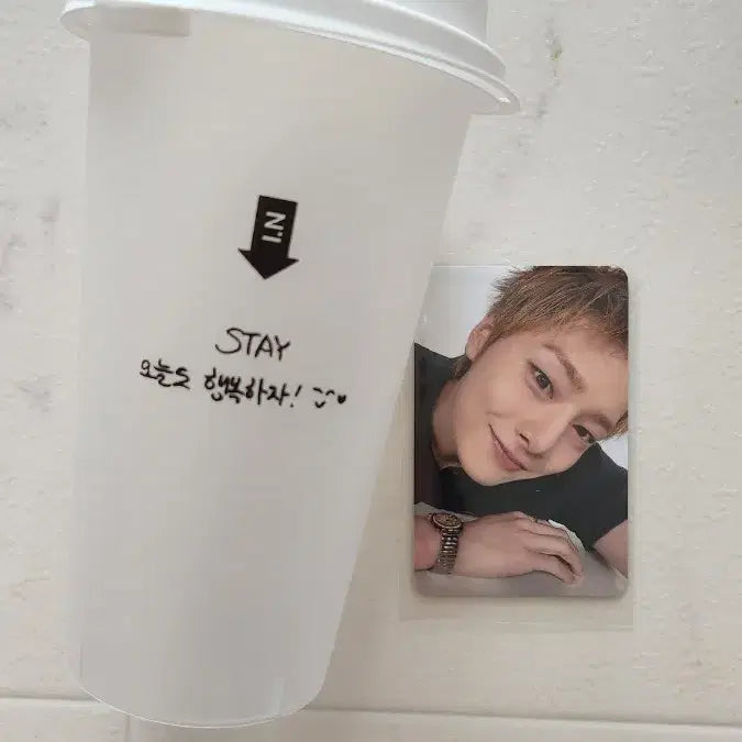 [BUNJANG] Stray Kids I.N This and That Popup Reusable Cup Photocard Set / 디스앤댓 팝업 구매 포카 아이엔 리유저블컵 스키즈 팝업 포카