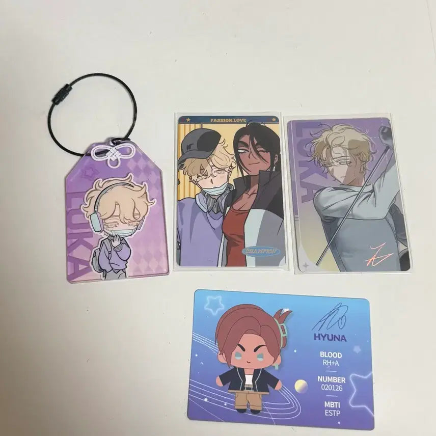[BUNJANG] A.S.T.E.R LUKA Sports Omamori Keyring Photocard Bundle Set / 에이스테 루카 스포츠 오마모리 키링 포토카드 일괄