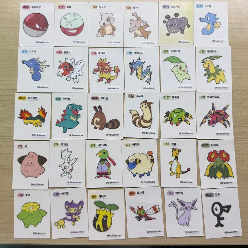 [BUNJANG] Pokemon Sticker Collection Bundle / 포켓몬스터 띠부씰 일괄
