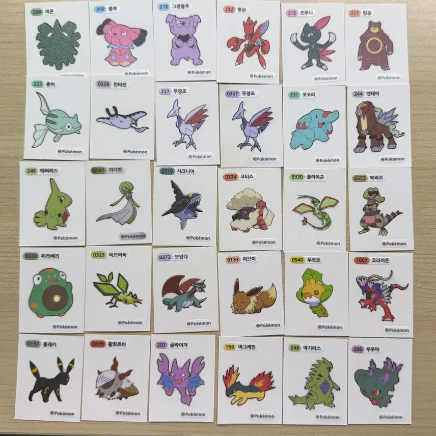 [BUNJANG] Pokemon Sticker Collection Bundle / 포켓몬스터 띠부씰 일괄