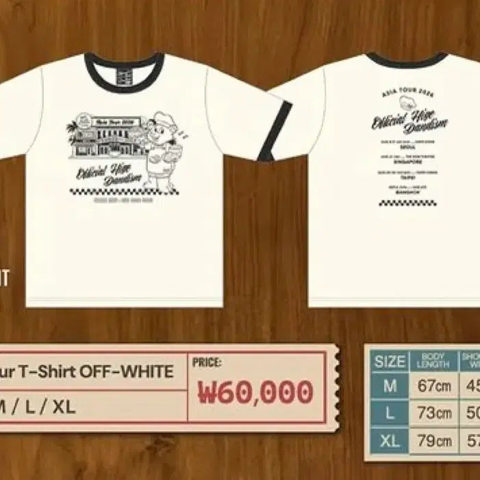 [BUNJANG] Official Higurashi Orchestra Off-White T-Shirt (M, Sealed) / 히게단 오프화이트 반팔 티셔츠 m 미개봉