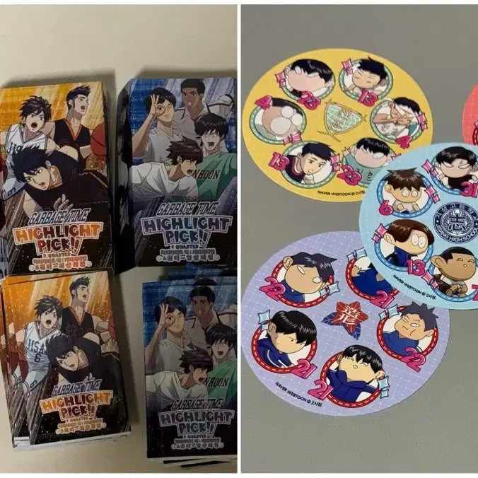 [BUNJANG] Garbage Time Highlight Pick Collectible Cards, Stickers, and Random Tickets / 가비지타임 갑타 하이라이트 픽 콜렉트 카드 + 띠부 + 랜덤티켓