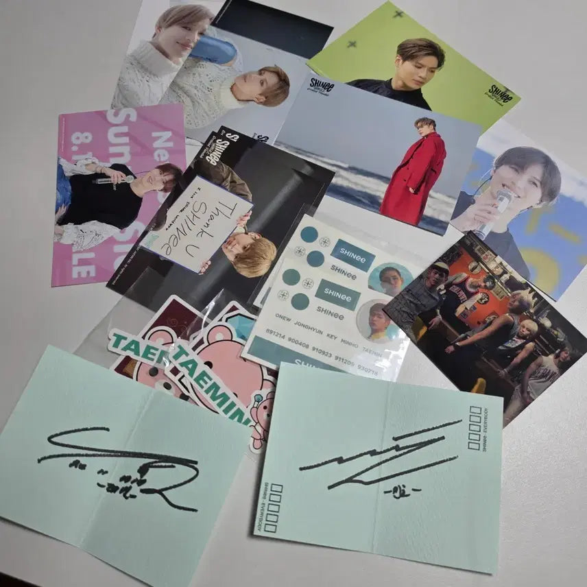 [BUNJANG] SHINee Photocard Bundle Set / 샤이니 포토 스티커 공방판 싸인 등 일괄 판매