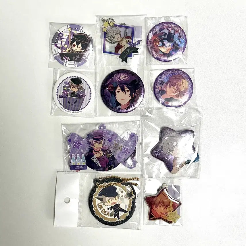 [BUNJANG] Ensemble Stars Rei Koga Can Badge Bundle Set / 앙상블스타즈 앙스타 레이 코가 캔뱃지 일괄
