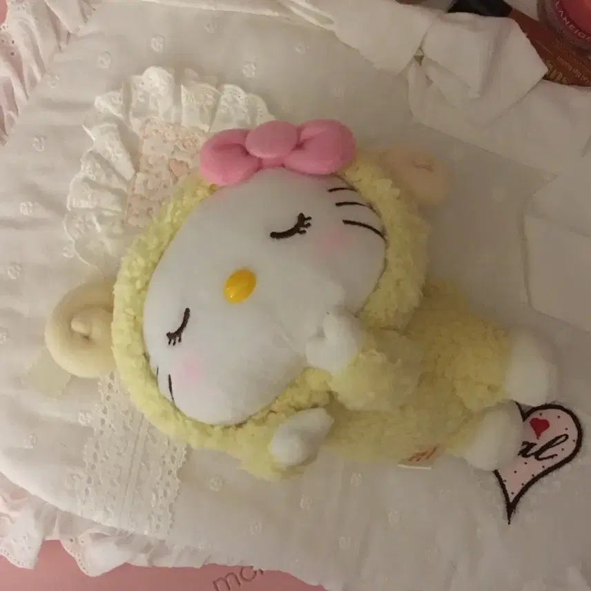 [BUNJANG] Vintage Sheep "Oyasu-mi" Kitty Plush / 고전 양 오야스미 키티