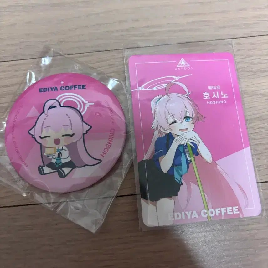 [BUNJANG] SEVENTEEN HOSHI Pin Button + Photocard Bundle Set / 이디야커피 호시노 핀버튼 + 포토카드(일괄)