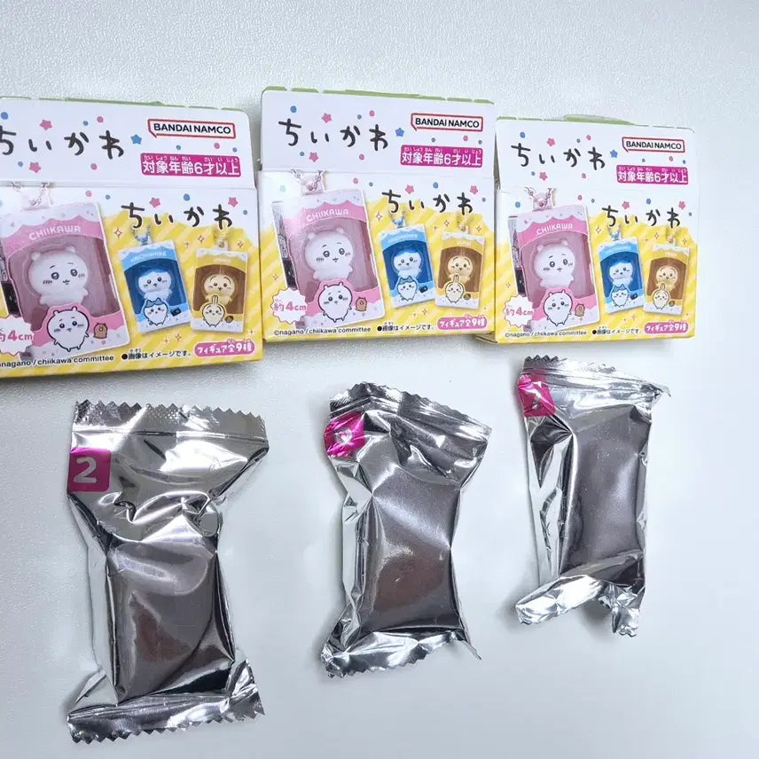 [BUNJANG] Chiikawa Choco Box Bundle Set (Hachiware, Racco, Shisa) - Vinyl Unsealed / [3종 일괄] 치이카와 초코박스(하치와레+랏코+시샤)