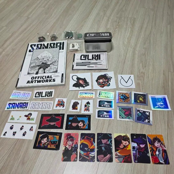 [BUNJANG] Sannabi Official Goods Set (Including Old Type Iron Charm) / 산나비 공식 굿즈세트(구형 철호패 포함)