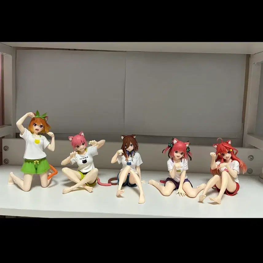 [BUNJANG] The Quintessential Quintuplets Desktop Figure Set (Box Included) / 5등분의 신부 데스크탑 피규어 5개일괄(박스O)