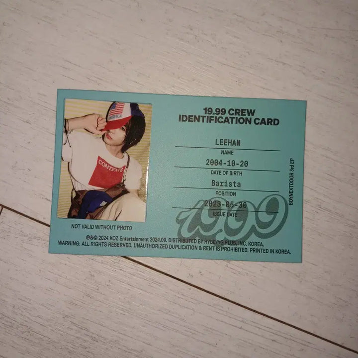 [BUNJANG] BOYNEXTDOOR 3rd EP [19.99] Clink Ver. Album Keyring Photocard Set / 보이넥스트도어 앨범 키링 포토카드/3rd EP [19.99] (Clink ver.) (Random)